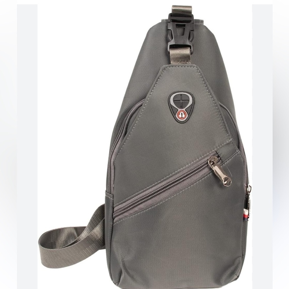 WESTEND Crossbody Sling Bag Backpack w/ Adjustable Strap Men and Women, Charcoal